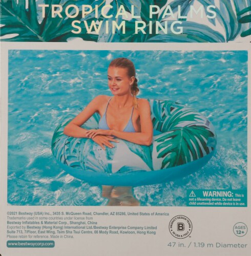 Bestway H2O Go! Tropical Palms Swim Ring - Assorted Perspective: back