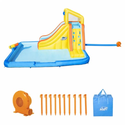 Bestway H2OGO! Beachfront Bonanza Kids Inflatable Mega Water Park w/ Air Blower Perspective: back