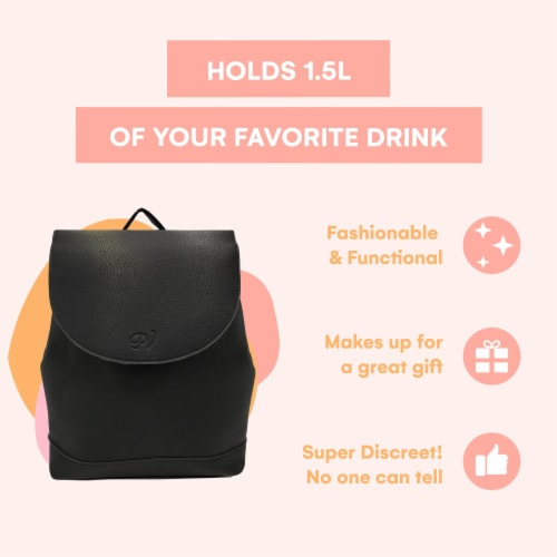 PortoVino Tokyo Backpack - Wine Gift! Perfect Travel Companion! Perspective: back