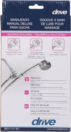 Drive™ Medical Deluxe Handheld Shower Massager Perspective: back