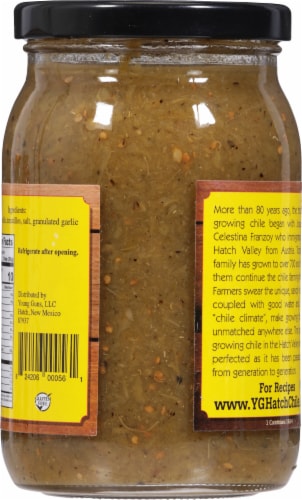 Young Guns Hatch Valley Green Chile Tomatillo Medium Salsa Perspective: back