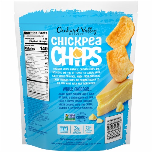 Orchard Valley Harvest™ White Cheddar Chickpea Chips Perspective: back