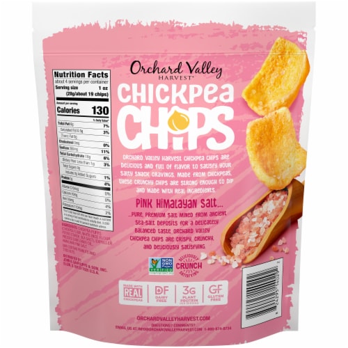 Orchard Valley Harvest® Pink Himalayan Salt Chickpea Chips Perspective: back
