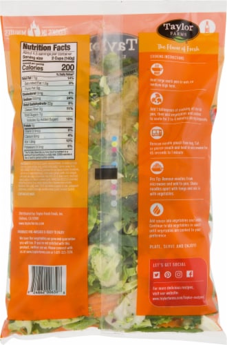 Taylor Farms Ginger Soy Stir Fry Meal Kit Perspective: back