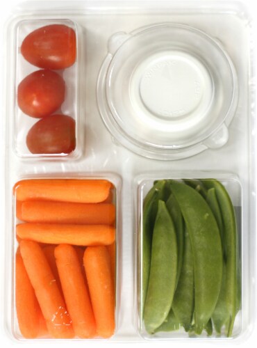 Taylor Farms® Snap Peas & Dip Snack Tray Perspective: back