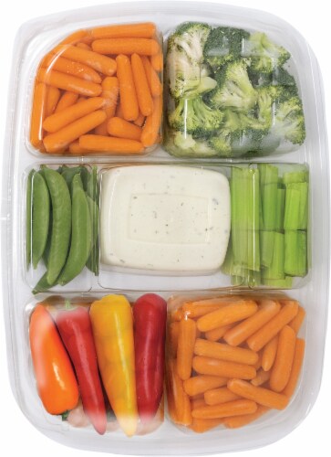 Taylor Farms® Large Veggie Tray with Ranch Dip Perspective: back