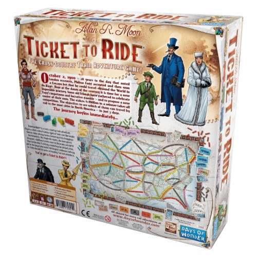 Days of Wonder Ticket to Ride Board Game Perspective: back
