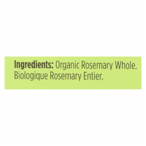 Spicely Organics® Organic Whole Rosemary Perspective: back