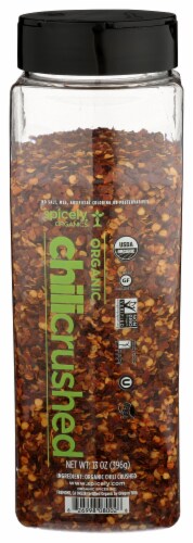 Spicely Organics Crushed Chili Pepper Seasoning Perspective: back