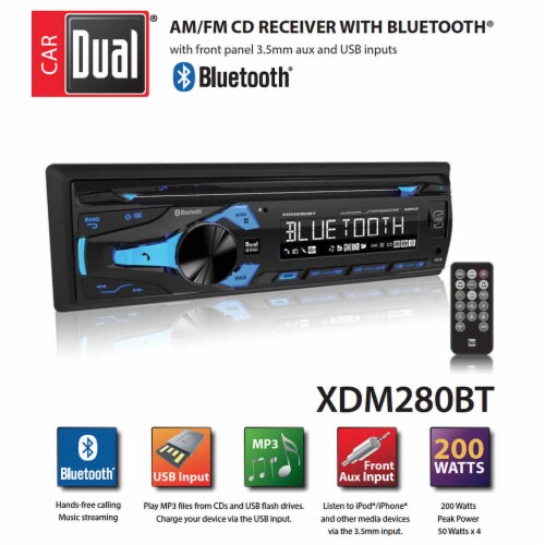 Dual XDM280 Multimedia Detachable 3.7 inch LCD Single DIN Car Stereo 1 Fred Meyer