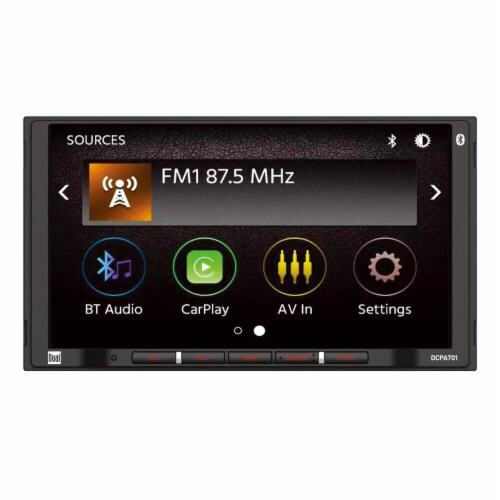 Dual DCPA701 7 inch In-Dash Media Receiver with Bluetooth, Android&#0153; Auto, and Wired Perspective: back