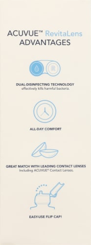 Acuvue™ Revitalens Multi-Purpose Disinfecting Contact Lens Solution Perspective: back