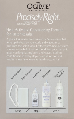 Ogilvie® Precisely Right® for Color-Treated Hair Professional Conditioning Perm Kit Perspective: back