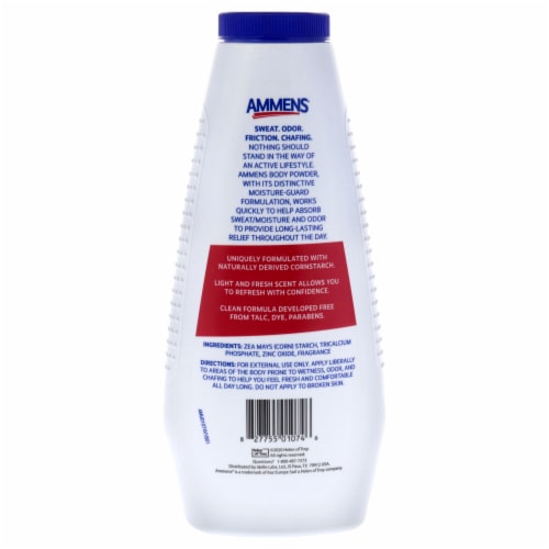 Ammens® Original Body Powder Perspective: back