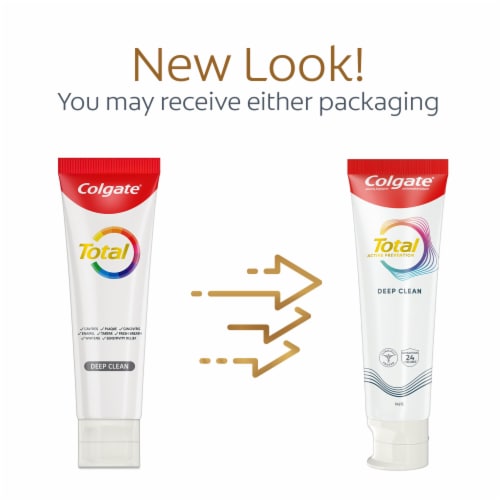 Colgate Total Active Prevention Deep Clean Toothpaste in Mint Perspective: back
