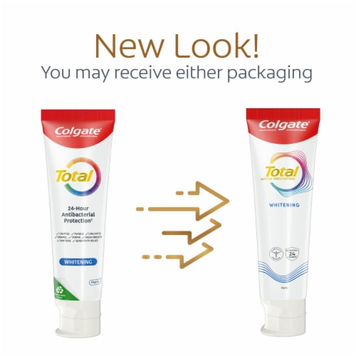 Colgate Total Active Prevention Whitening Toothpaste in Mint Perspective: back
