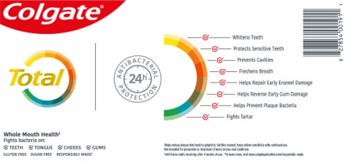 Colgate® Whiting Gel Tooth Paste Perspective: back