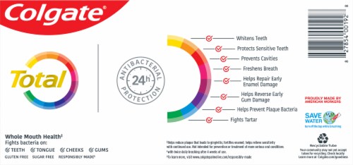 Colgate® Total Deep Clean Toothpaste Perspective: back