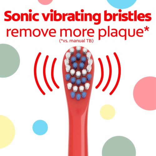 Colgate Battery Powered Pokemon Toothbrush for Kids Ages 3+ Extra Soft Perspective: back