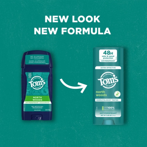 Tom’s of Maine North Woods Antiperspirant for Men and Women With Recycled Aluminum Perspective: back