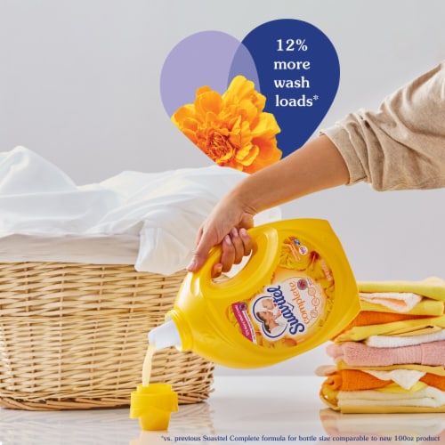 Suavitel Complete Liquid Fabric Conditioner Laundry Fabric Softener Morning Sun Perspective: back