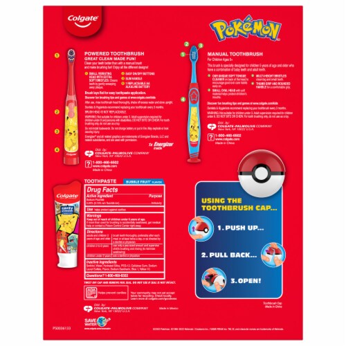 Colgate® Pokemon™ Brushtastic Oral Care Gift Pack Perspective: back