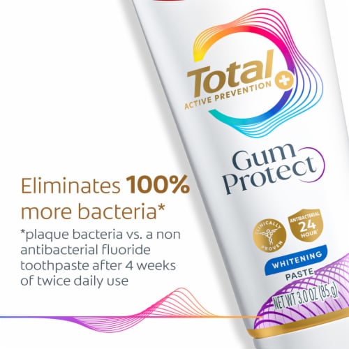 Colgate Total Active Prevention Gum Protect Whitening Toothpaste Perspective: back