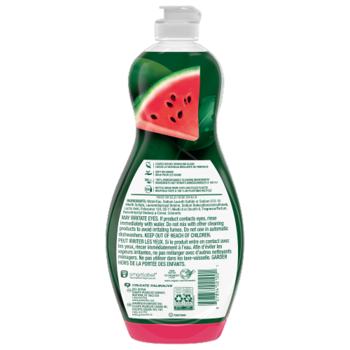 Palmolive Ultra Strength Watermelon Scent Liquid Dish Soap Perspective: back