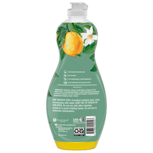 Palmolive Ultra Strength Fresh Lemonade Scent Liquid Dish Soap Perspective: back