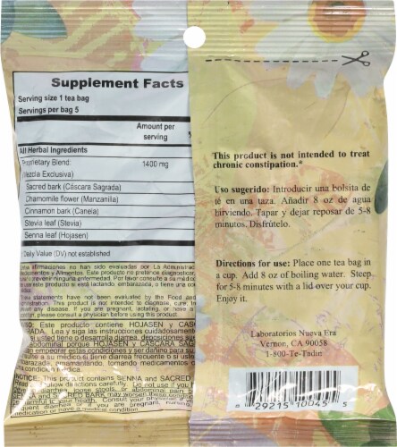 Dona Remedios® Laxante* LaxativeTea Perspective: back