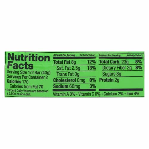 Bobo's® Coconut Oat Bars Perspective: back