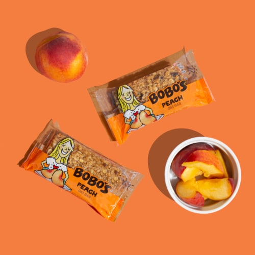Bobo's® Peach Oat Bar Perspective: back