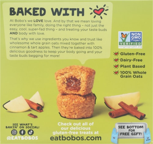 Bobo's Apple Pie Stuff'd Oat Bites Perspective: back