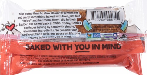 Bobo's Gingerbread Oat Bars Perspective: back