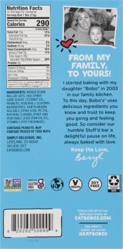 Bobo's® Peanut Butter Stuff'd Oat Bars Perspective: back