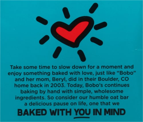 Bobo's® Dark Chocolate Almond & Sea Salt Oat Bars Perspective: back