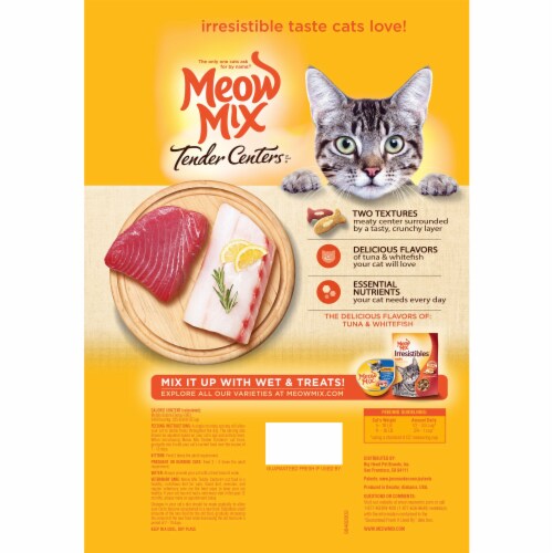 Meox Mix Tender Centers Tuna & Whitefish Cat Food Perspective: back
