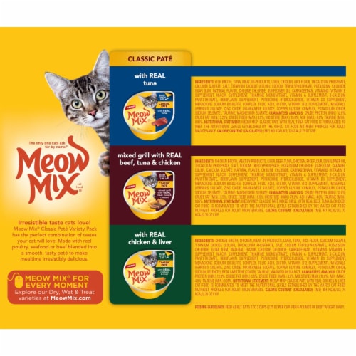 Meow Mix Poultry & Beef Favorites Cat Food Variety Pack, 2.75 oz