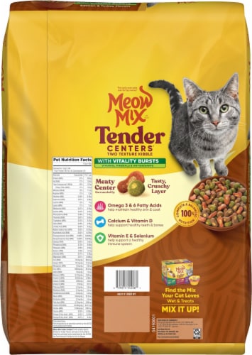 Meow Mix® Tender Centers® with Vitality Bursts Dry Cat Food Perspective: back