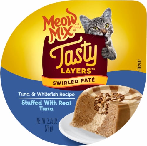 Meow Mix Tasty Layers Tuna and Whitefish Wet Cat Food Perspective: back