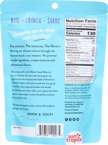 Sun Tropics® Mochi Sea Salt Snack Bites Perspective: back