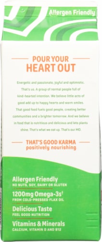 Good Karma® Unsweetened Flax Milk Perspective: back