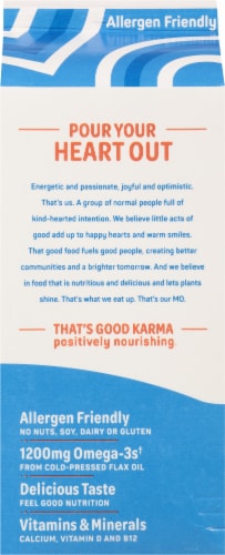 Good Karma Vanilla Flax Milk Perspective: back