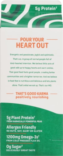 Good Karma® Unsweetened + Protein Flaxmilk Perspective: back