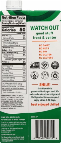 Good Karma™ Omega 3 + Protein Unsweetened Flaxmilk Perspective: back