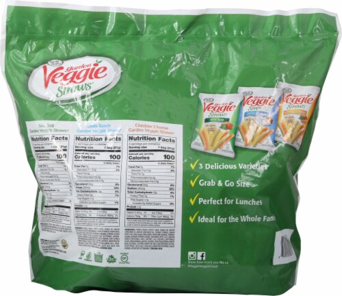 Sensible Portions® Garden Veggie Straws Variety Pack Perspective: back
