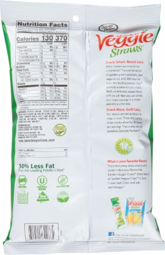 Sensible Portions™ Sea Salt Garden Veggie Straws® Perspective: back
