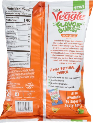 Sensible Portions® Nacho Cheese Tortilla Chips Perspective: back