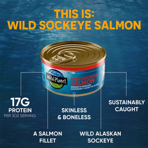 Wild Planet Wild Sockeye Salmon Perspective: back