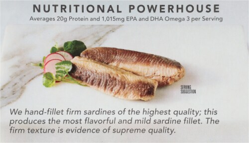 Wild Planet® Skinless Boneless Wild Sardine Fillets in Water Perspective: back